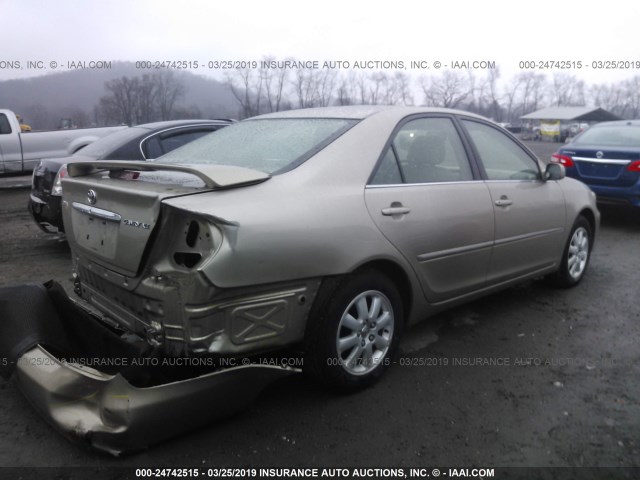 4T1BE30K13U752604 - 2003 TOYOTA CAMRY LE/XLE/SE GOLD photo 4