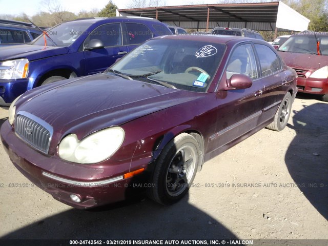 KMHWF35H75A141671 - 2005 HYUNDAI SONATA GLS/LX BURGUNDY photo 2