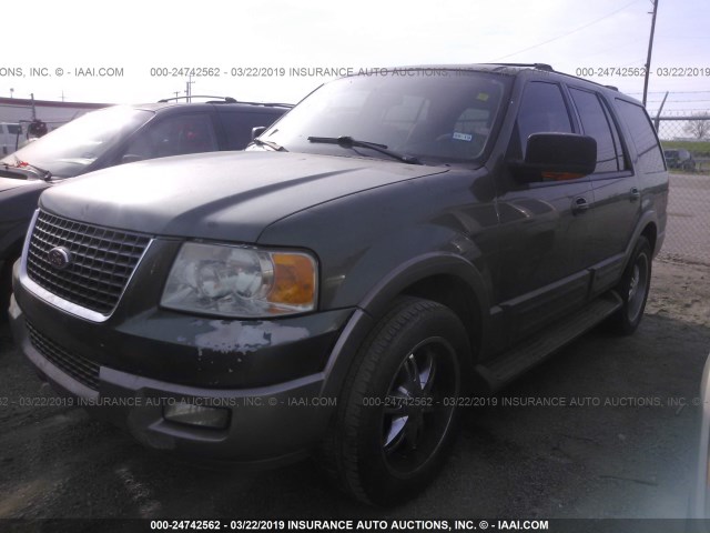 1FMRU17W24LA70658 - 2004 FORD EXPEDITION EDDIE BAUER GREEN photo 2