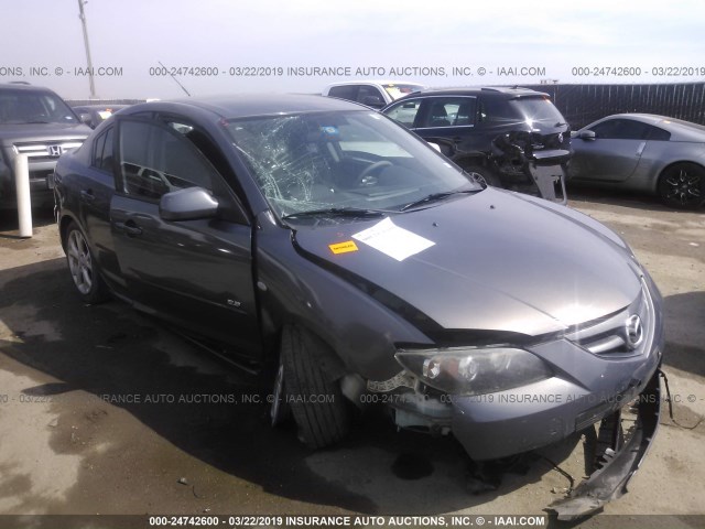 JM1BK323X81826548 - 2008 MAZDA 3 S GRAY photo 1