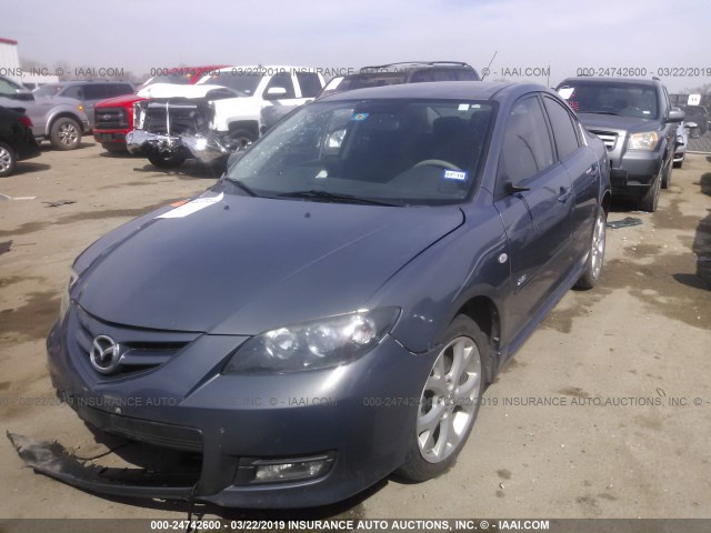 JM1BK323X81826548 - 2008 MAZDA 3 S GRAY photo 2