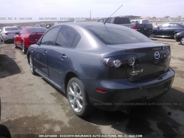 JM1BK323X81826548 - 2008 MAZDA 3 S GRAY photo 3