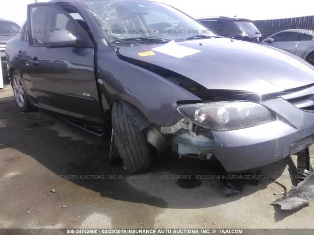 JM1BK323X81826548 - 2008 MAZDA 3 S GRAY photo 6