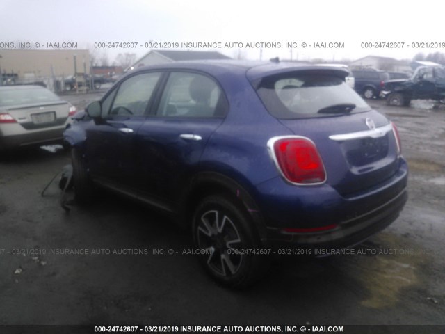 ZFBCFYABXHP544926 - 2017 FIAT 500X POP BLUE photo 3