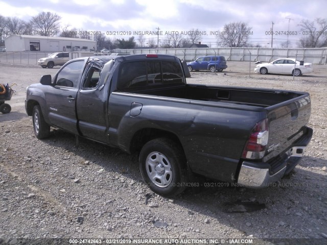 5TFTX4CN5CX010820 - 2012 TOYOTA TACOMA ACCESS CAB GRAY photo 3