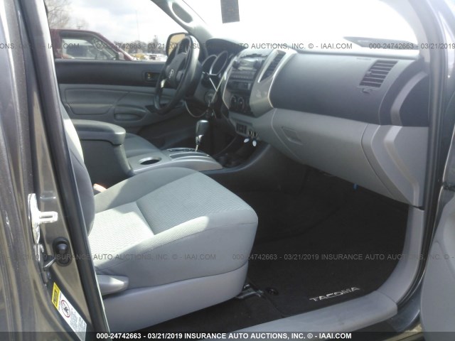 5TFTX4CN5CX010820 - 2012 TOYOTA TACOMA ACCESS CAB ნაცრისფერი ფოტო 5