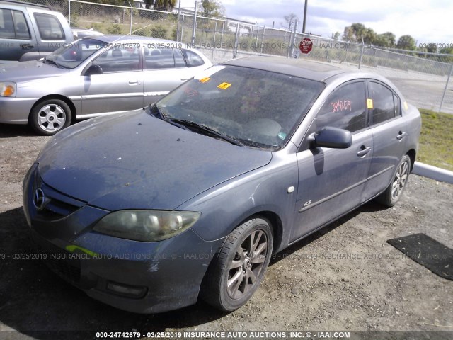 JM1BK323671672337 - 2007 MAZDA 3 S GRAY photo 2