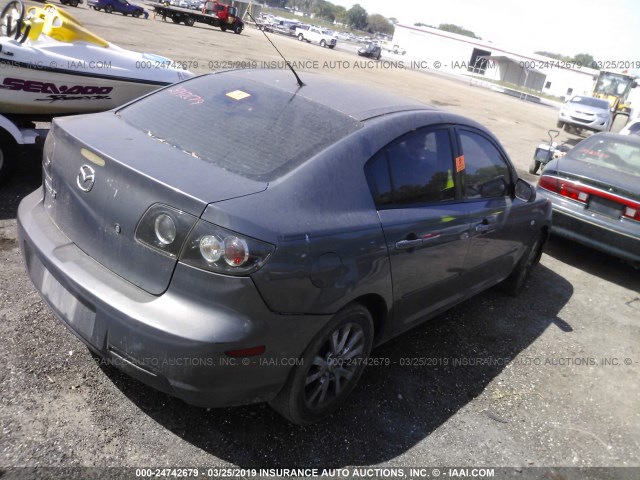 JM1BK323671672337 - 2007 MAZDA 3 S GRAY photo 4