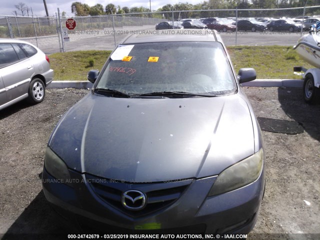 JM1BK323671672337 - 2007 MAZDA 3 S GRAY photo 6