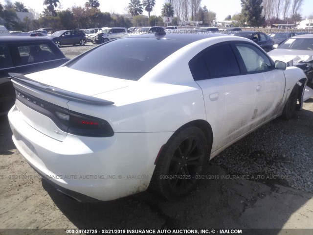 2C3CDXCTXFH732449 - 2015 DODGE CHARGER R/T WHITE photo 4