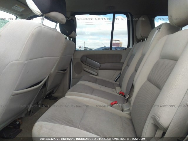 1FMEU63E86UA49495 - 2006 FORD EXPLORER XLT WHITE photo 8