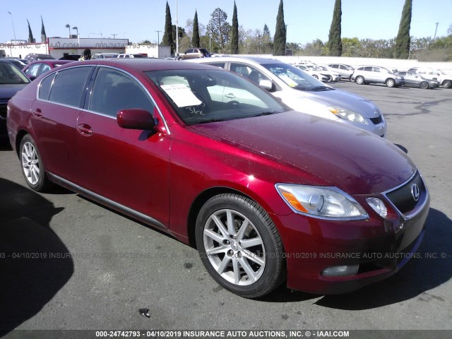 JTHBH96S165045215 - 2006 LEXUS GS GENERATION 200 300 BURGUNDY photo 1