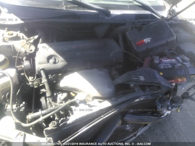 4T1BE30K95U404021 - 2005 TOYOTA CAMRY LE/XLE/SE SILVER photo 10