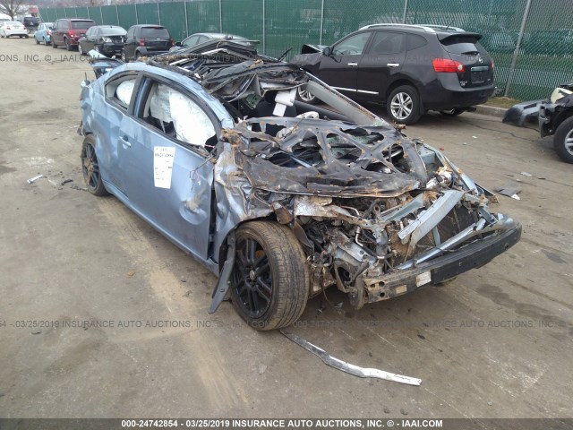 JTKDE167580226813 - 2008 TOYOTA SCION TC BLUE photo 1