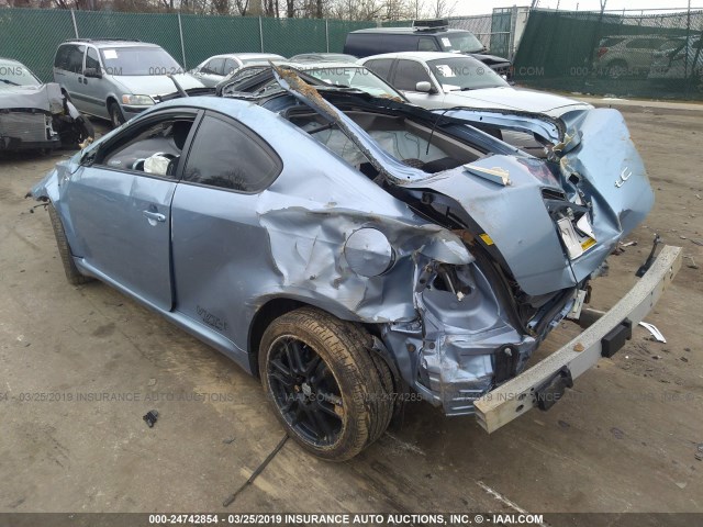 JTKDE167580226813 - 2008 TOYOTA SCION TC BLUE photo 3