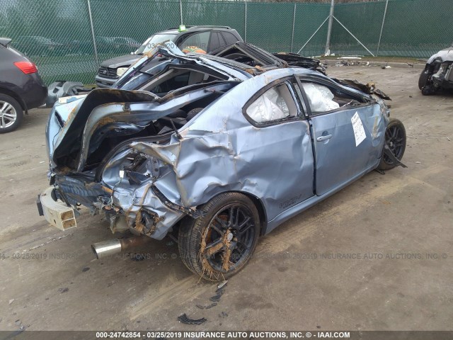 JTKDE167580226813 - 2008 TOYOTA SCION TC BLUE photo 4