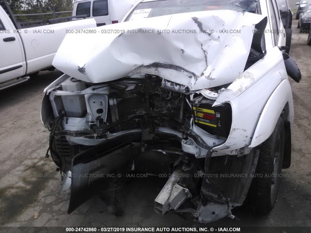 5TFJU4GN9DX030676 - 2013 TOYOTA TACOMA DOUBLE CAB PRERUNNER WHITE photo 6