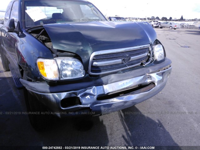 5TBRN34161S185143 - 2001 TOYOTA TUNDRA ACCESS CAB SR5 GREEN photo 6