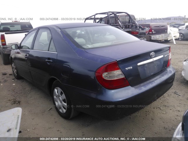 4T1BE32K84U363246 - 2004 TOYOTA CAMRY LE/XLE/SE BLUE photo 3
