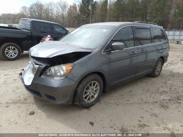 5FNRL3H60AB021880 - 2010 HONDA ODYSSEY EXL GRAY photo 2