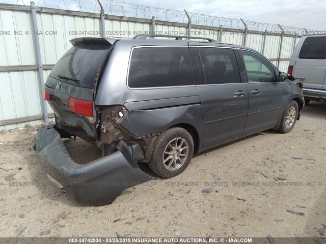 5FNRL3H60AB021880 - 2010 HONDA ODYSSEY EXL GRAY photo 4