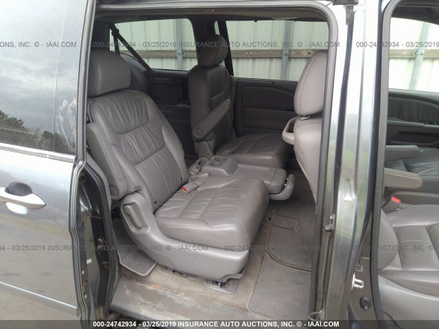 5FNRL3H60AB021880 - 2010 HONDA ODYSSEY EXL GRAY photo 8