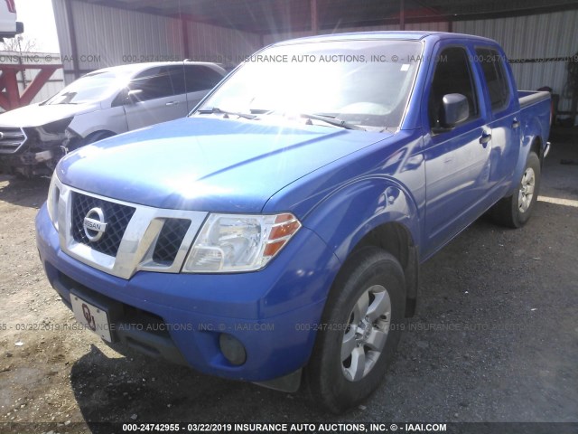 1N6AD0EV3CC449394 - 2012 NISSAN FRONTIER S/SV/SL/PRO-4X BLUE photo 2