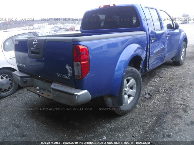 1N6AD0EV3CC449394 - 2012 NISSAN FRONTIER S/SV/SL/PRO-4X BLUE photo 4