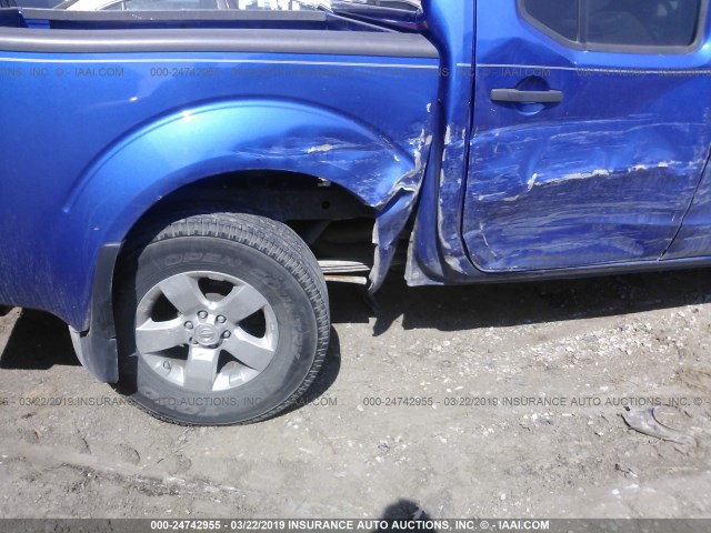 1N6AD0EV3CC449394 - 2012 NISSAN FRONTIER S/SV/SL/PRO-4X BLUE photo 6