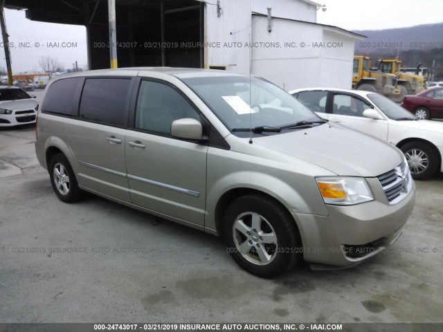 1D8HN54P28B140030 - 2008 DODGE GRAND CARAVAN SXT GOLD photo 1