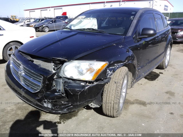 1B3CB4HA3AD571652 - 2010 DODGE CALIBER SXT BLACK photo 2