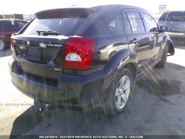 1B3CB4HA3AD571652 - 2010 DODGE CALIBER SXT BLACK photo 4