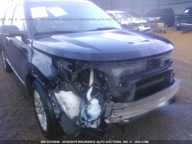 1FM5K7D82DGA96117 - 2013 FORD EXPLORER XLT BLACK photo 6