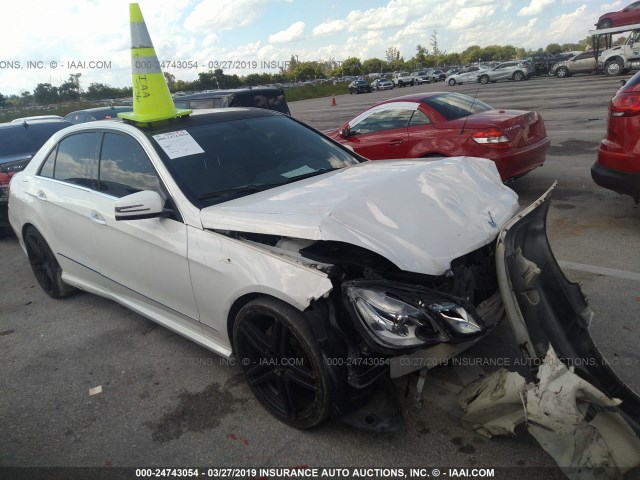 WDDHF5KB8DA742259 - 2013 MERCEDES-BENZ E 350 WHITE photo 1