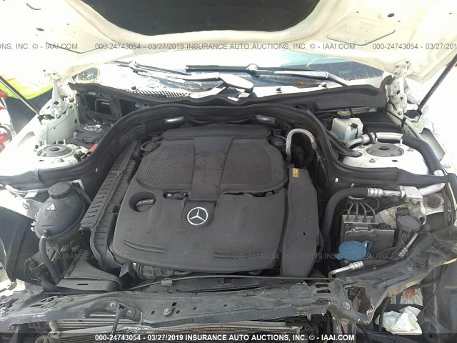 WDDHF5KB8DA742259 - 2013 MERCEDES-BENZ E 350 WHITE photo 10