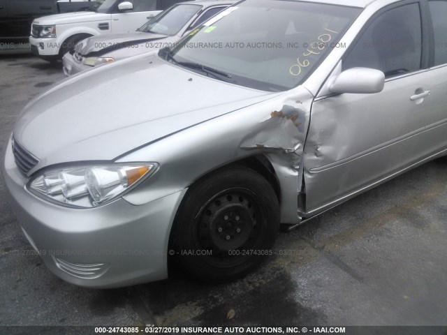 4T1BE32K35U064801 - 2005 TOYOTA CAMRY LE/XLE/SE GRAY photo 6