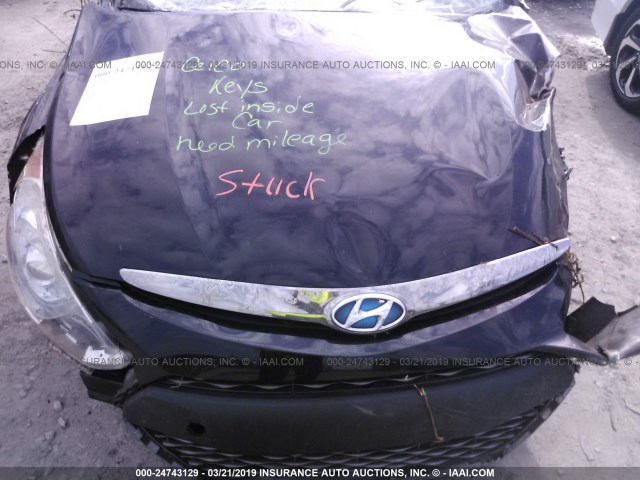 KMHEC4A42CA054397 - 2012 HYUNDAI SONATA HYBRID BLACK photo 10