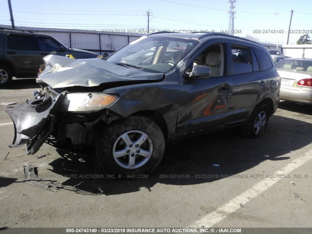 KM8SG13D57U100277 - 2007 HYUNDAI SANTA FE GLS GRAY photo 2