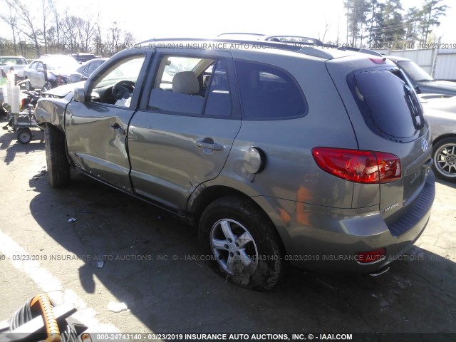 KM8SG13D57U100277 - 2007 HYUNDAI SANTA FE GLS GRAY photo 3