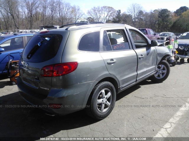 KM8SG13D57U100277 - 2007 HYUNDAI SANTA FE GLS GRAY photo 4