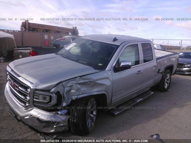 1GTV2NEC9GZ269619 - 2016 GMC SIERRA K1500 SLT SILVER photo 6