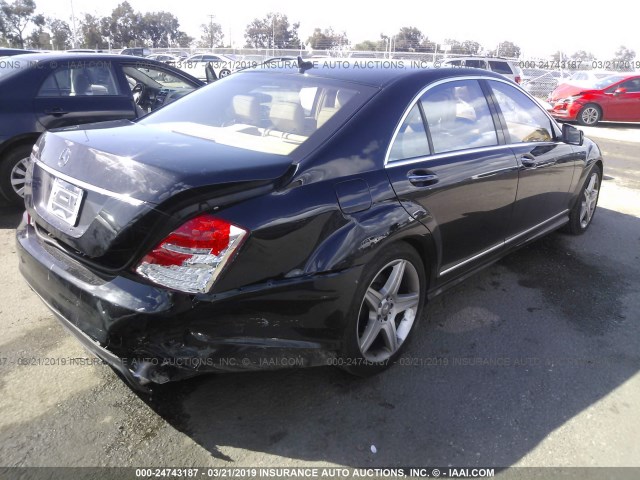 WDDNG7BBXAA357941 - 2010 MERCEDES-BENZ S 550 BLACK photo 4