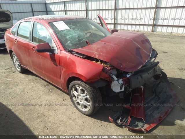 1FAHP36N89W152465 - 2009 FORD FOCUS SES RED photo 1