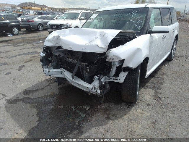 2FMHK6D81FBA08062 - 2015 FORD FLEX LIMITED WHITE photo 6