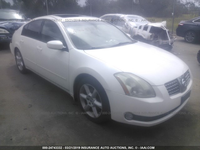 1N4BA41E75C866331 - 2005 NISSAN MAXIMA SE/SL WHITE photo 1