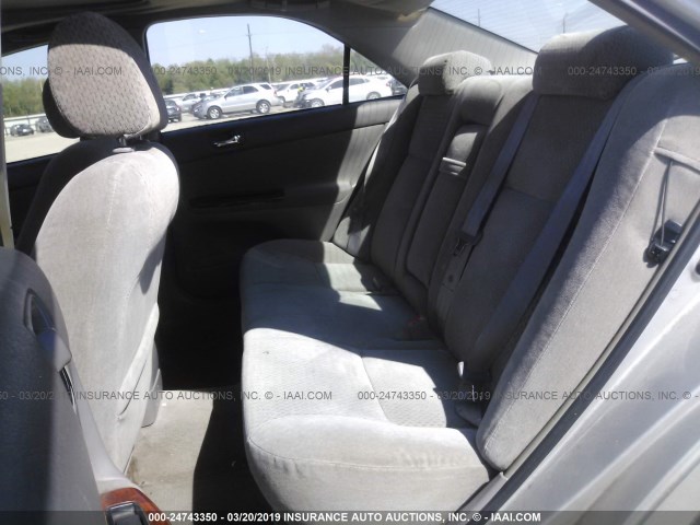 4T1BF32K93U035703 - 2003 TOYOTA CAMRY LE/XLE/SE SILVER photo 8