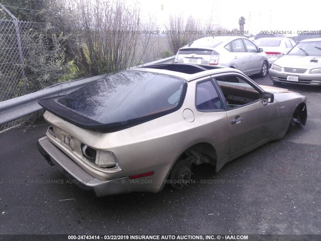 WP0AA0943DN453867 - 1983 PORSCHE 944 GOLD photo 4