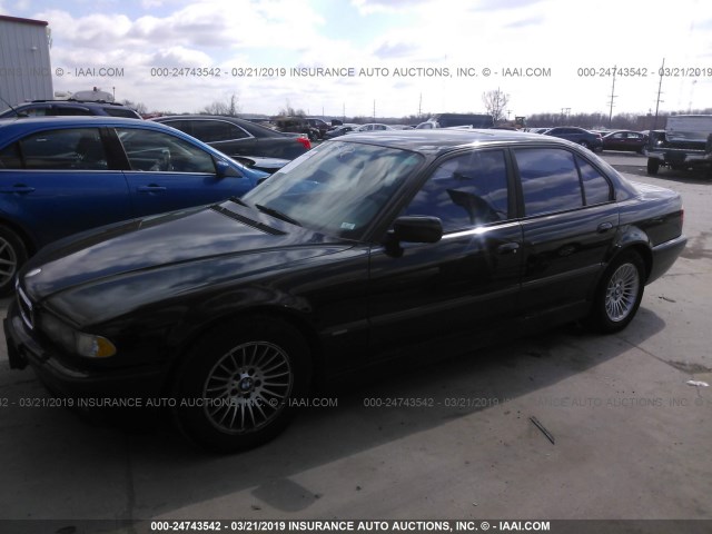 WBAGG83451DN84541 - 2001 BMW 740 I AUTOMATIC BLACK photo 2