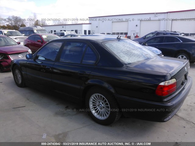 WBAGG83451DN84541 - 2001 BMW 740 I AUTOMATIC BLACK photo 3