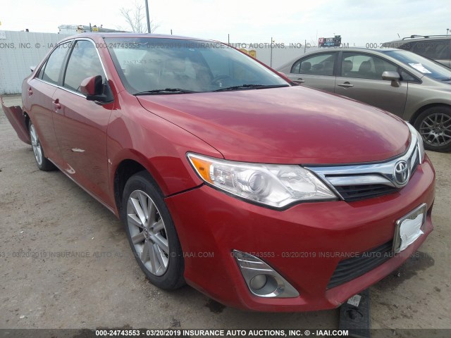 4T1BF1FKXDU686080 - 2013 TOYOTA CAMRY L/SE/LE/XLE RED photo 1